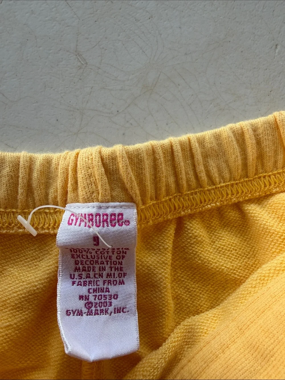 Gymboree Yellow Sunflower Embroidered Sweatpants
